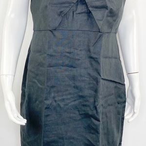 J. Crew black Irish linen dress size 12